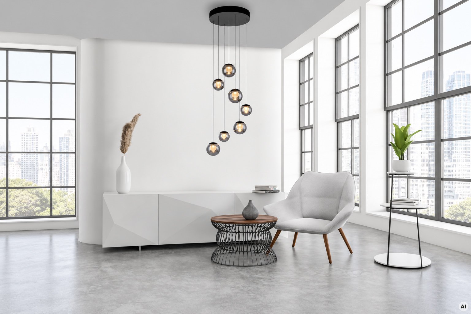 Neuhaus-PURE-LED-Pendelleuchte-PURE-Popup-Berlin-Steglitz-6 (KI Visualisierung)