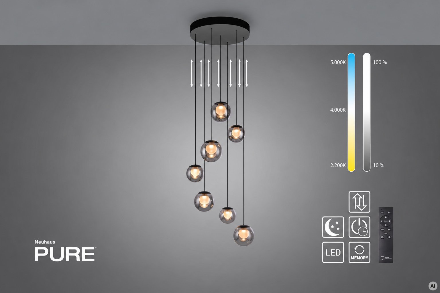 Neuhaus-PURE-LED-Pendelleuchte-PURE-Popup-Berlin-Steglitz-7 (KI Visualisierung)