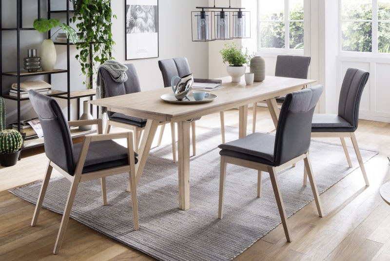Samirah dining set store with 6 chairs